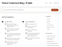 Tablet Screenshot of patenttrademarkblog.com